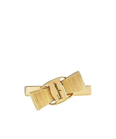Ferragamo Vara Ring In Gold