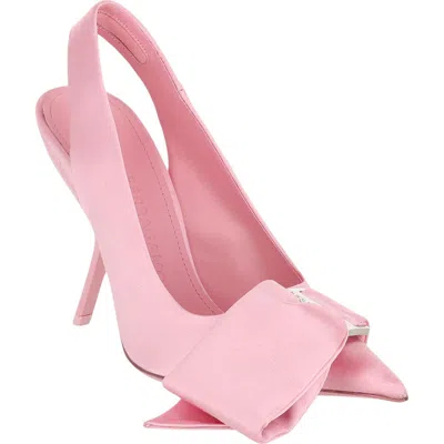Ferragamo Bow Slingback Pump In Pink