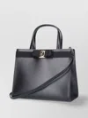 Ferragamo Bow Strap Tote Handles Structure