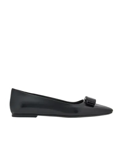 FERRAGAMO BOW TIE BALLET SHOES