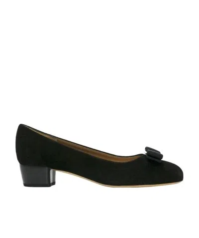 Ferragamo Bow-tie High Heels In Black