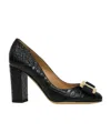 Ferragamo Bow-tie High Heels In Black