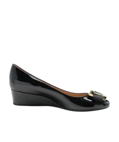 Ferragamo Bow-tie High Heels In Black