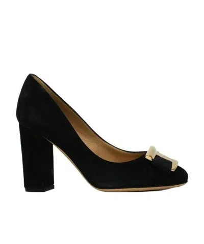 Ferragamo Bow-tie High Heels In Black