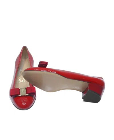 Ferragamo Bow-tie High Heels In Red