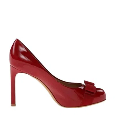 Ferragamo Bow-tie High Heels In Red