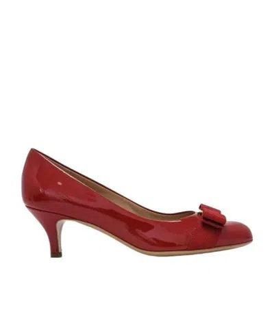 Ferragamo Bow-tie High Heels In Red