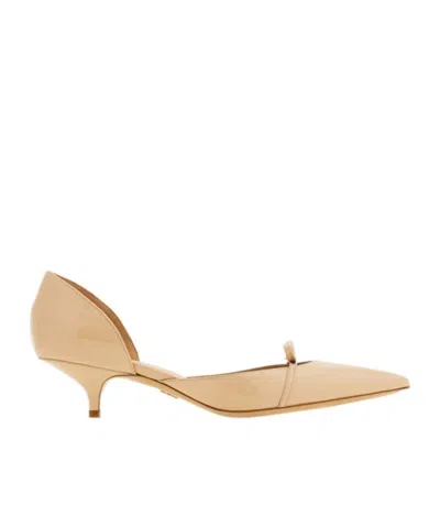 Ferragamo Bow Tie Mid-heel Heels In Nude