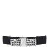 Ferragamo Crystal Embellished Rectangular Hair Clip In Black