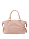 Ferragamo Bowling Quilted Tote Bag In Pink