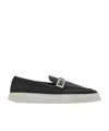 Ferragamo Hybrid Sneaker With Hug Buckle In Black