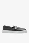 Ferragamo Brad Leather Slip-on Sneakers