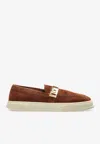 Ferragamo Round-toe Slip-on Loafers In Brown