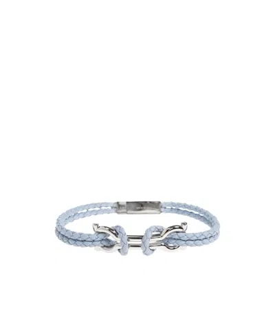 Ferragamo Braided Bracelet In Purple