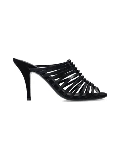 FERRAGAMO BRAIDED HIGH HEEL SANDALS