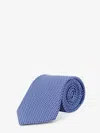 Ferragamo Regimental Print Silk Tie In Blue