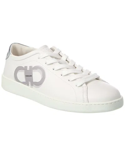 FERRAGAMO FERRAGAMO BRANDY LEATHER SNEAKER