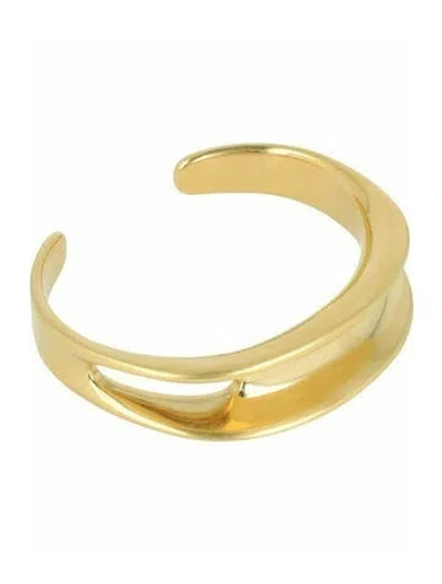 Pre-owned Ferragamo Brass Cuff Bracelet In Gold