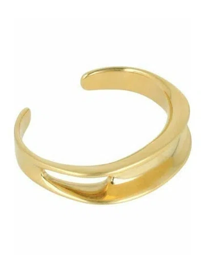 Pre-owned Ferragamo Brass Cuff Bracelet In Gold