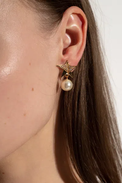Ferragamo Brass Earrings In Gold
