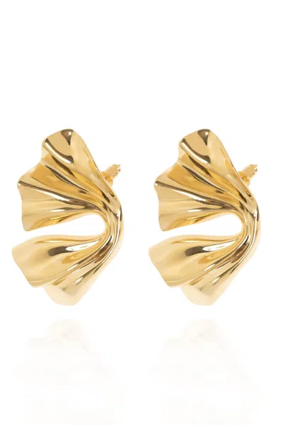 Ferragamo Salvatore  Draped Earrings In Gold