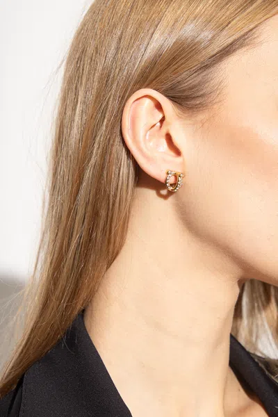 Ferragamo Brass Earrings In Gold