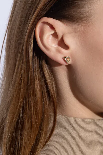 Ferragamo Brass Earrings In Gold