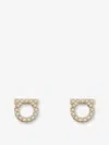 Ferragamo Brass Earrings With Gold Finishes In Gold