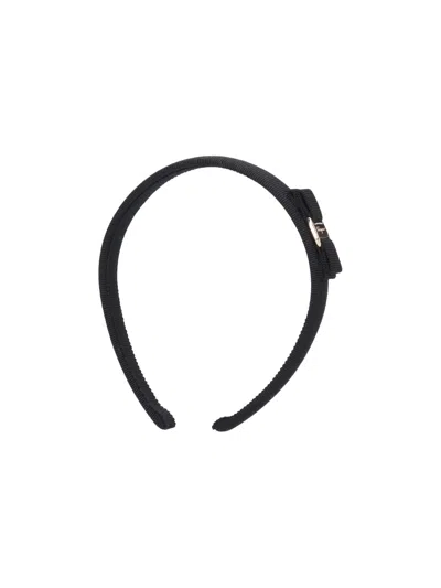 Ferragamo Brass-accent Accessory Belt For Women In Black