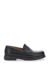Ferragamo Round Toe Business Casual Shoes In Black