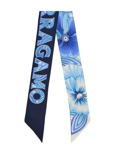 Ferragamo Brezza-print Silk Scarf In Multi