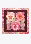 Ferragamo Brezza Square Scarf Bold Floral Pattern In Multi