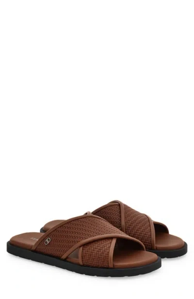 Ferragamo Brise 2 Slide Sandal In Brown