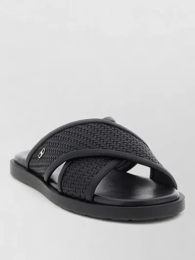 Ferragamo Brise Two Sandals Open Toe Straps In Multi