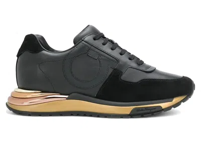 Pre-owned Ferragamo Brooklyn Sneakers (women's) In Black