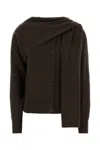 Ferragamo Brown Cashmere Cardigan In Brown