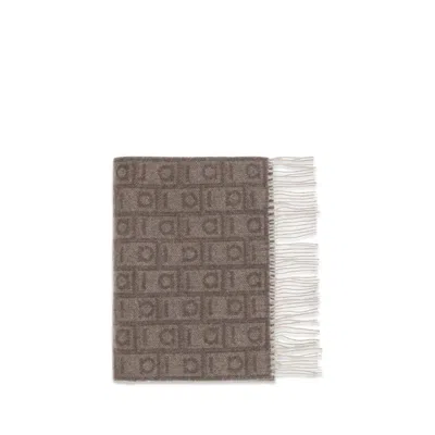 Ferragamo Women Monogram Scarf In Brown