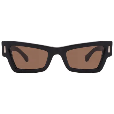 Ferragamo Brown Cat Eye Ladies Sunglasses Sf2006s 001 53 In Black