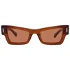 Ferragamo Brown Cat Eye Ladies Sunglasses Sf2006s 232 53 In Brown