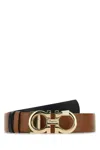 Ferragamo Brown Cut To Size Reversible Solid Belt In Brown