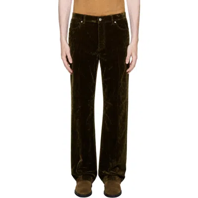 Ferragamo Brown Five Pocket Trousers