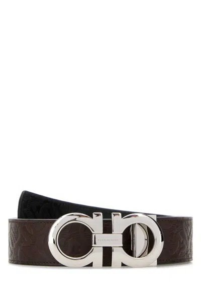 FERRAGAMO MEN BROWN GANCINI BUCKLE REVERSIBLE BELT, 36 LUXURY BELTS FOR MEN DARVEYS