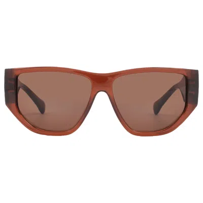 Ferragamo Brown Geometric Unisex Sunglasses Sf1077s 232 56