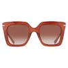Ferragamo Brown Gradient Butterfly Ladies Sunglasses Sf1041s 232 51 In Brown