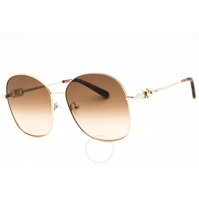 Ferragamo Brown Gradient Butterfly Ladies Sunglasses Sf297s 704 59