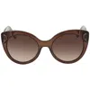 Ferragamo Brown Gradient Butterfly Ladies Sunglasses Sf964s 210 54 In Brown