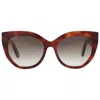 Ferragamo Brown Gradient Cat Eye Ladies Sunglasses Sf1061s 240 56 In Brown