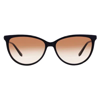Ferragamo Brown Gradient Cat Eye Ladies Sunglasses Sf2870scp 433 55 In Black