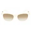 Ferragamo Brown Gradient Rectangular Ladies Sunglasses Sf2019slb 103 54 In Brown