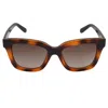 Ferragamo Brown Gradient Rectangular Ladies Sunglasses Sf955s 214 53 In Multi